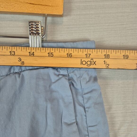 Theory Shorts Mens 36 Chino Blue Casual Summer Preppy Pockets Beach Flat Front - Picture 4 of 13